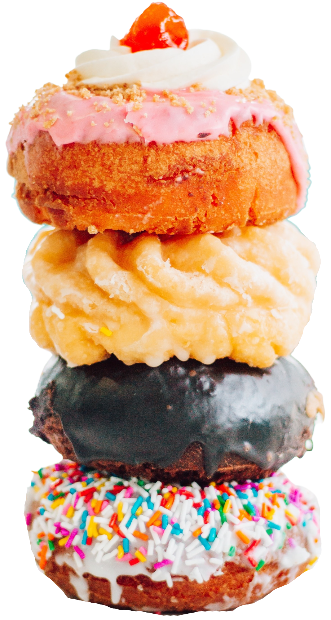 stack of 4 donuts